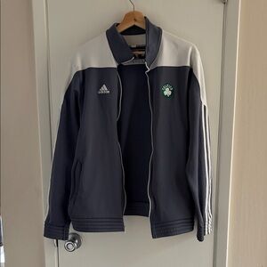 RARE Celtics Adidas Player Jacket - M